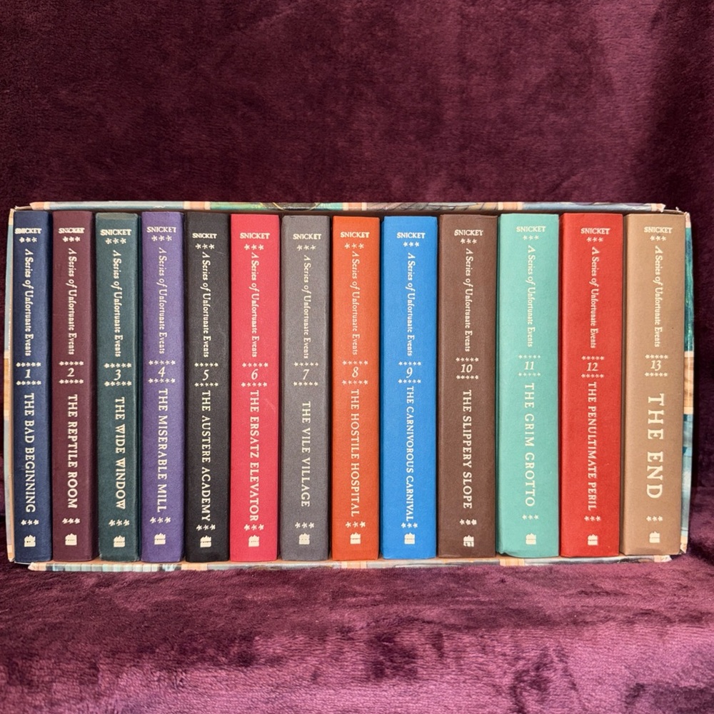 “The Complete Wreck” A Series of Unfortunate Events Book Set HC in Slipcase.